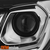 For 2016 2017 Chevy Equinox Projector Headlight Headlamp OE Style Chrome Pair