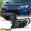 For 2016-2022 Honda Pilot|Ridgeline|Passport Halogen w/DRL Headlights Headlamp