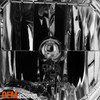 For 2008-2012 Jeep Liberty w/LED DRL Headlight Headlamp Fog Light Chrome Housing