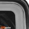 For 2008-2012 Jeep Liberty w/LED DRL Headlight Headlamp Fog Light Black Housing