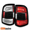 For 19-23 Dodge Ram 1500 LED Tail Lights w/o Blind Spot Sequential Signal Black