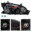 For 2008-2017 Kenworth T660 LED DRL Switchback Signal Projector Headlight Black