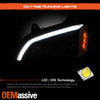 For 2008-2017 Kenworth T660 LED DRL Switchback Signal Projector Headlight Black