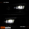For 2019-Up Kenworth T880 Class 8 [Full LED] DRL Switchback Headlights Chrome