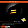 For 10-14 Cadillac SRX LED DRL Projector Headlight Sequential Headlamp Black Set