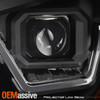 For 13-19 Kenworth T680 Dual Projector Headlight LED Sequential Switchback Black