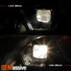 For 13-19 Kenworth T680 Dual Projector Headlight LED Sequential Switchback Black