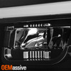 For 19-23 Kenworth T880 Class 8 [Full LED] DRL Switchback Headlights Black Set