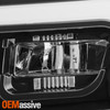 For 19-23 Kenworth T880 Class 8 [Full LED] DRL Switchback Headlights Black Set