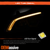 For 13-19 Kenworth T680 Projector Headlight LED Sequential Switchback Chrome