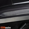 For 2022-2025 Honda Civic LED w/ DRL Headlights Driver Passenger Black Trim