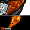 For 2014-2015 Honda Civic Coupe [Halogen Type] Headlights OE Driver + Passenger
