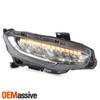 For 2016-2021 Honda Civic [Full LED] DRL Headlight Headlamp Chrome Passenger