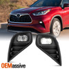 For 2020-2023 Toyota Highlander SUV LED Fog Lights Pair w/ Wire Harness Bracket