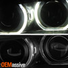 For 2015-2018 BMW X3 / X4 [Halogen Upgrade] Projector Black Headlights w/LED DRL
