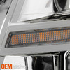 For 10-15 GMC Terrain LED DRL Sequential Turn Signal Projector Chrome Headlights