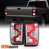 For 2001-2011 Ford Ranger LED Tail Lights Rear Brake Lamp Chrome Housing Pair