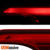For 17-19 GMC Acadia LED Running Chrome Red Tail Light Inner + Outer Left Driver