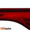 For 17-19 GMC Acadia LED Running Chrome Red Tail Light Inner + Outer Left Driver