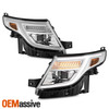 For 11-15 Ford Explorer Halogen Projector Chrome LED Sequential Signal Headlight