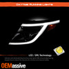 For 11-15 Ford Explorer Halogen Projector Chrome LED Sequential Signal Headlight