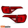 For 2017-2019 GMC Acadia LED Running Chrome Red Tail Lights Inner+Outer Pair L+R