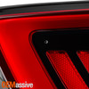 For 2014-2024 Dodge Durango Full LED Running Tube Chrome Red Tail Light Driver L