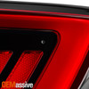 For 2014-2024 Dodge Durango Full LED Running Tube Chrome Red Tail Lights Pair