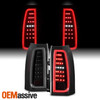 For 15-20 Chevy Tahoe Suburban Full LED Black Smoked Tail Lights w/Greeting Lamp
