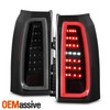 For 15-20 Chevy Tahoe Suburban Full LED Black Smoked Tail Lights w/Greeting Lamp