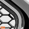For 2019-2023 Ford Ranger Black Front Bumper Grille w/ LED Tube Bar Welcome Lamp