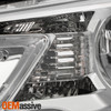 For 2012-2014 Honda CRV Halogen Type Headlights Chrome Housing Driver Passenger