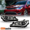 For 2017-2020 Chrysler Pacifica HID w/ LED DRL Chrome Trim Headlights Assembly