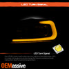 For 2006-2010 Dodge Charger Projector Headlight w/ DRL Switchback Headlamp Black