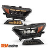 For 15-17 Ford Mustang LED Headlights w/Welcome Lamp Sequential Signal Blacks