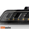 For 15-17 Ford Mustang LED Headlights w/Welcome Lamp Sequential Signal Blacks