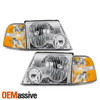 For 2002-2005 Ford Explorer Halogen Chrome Headlights w/ Corner Signal Lamp Pair