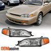 For 1995-1996 Toyota Camry Chrome Headlights w/Corner Lamp Pair Driver+Passenger