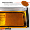 For 1998 1999 2000 Ford Ranger Chrome Headlights w/Corner Lamp Amber Signal Pair