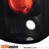 For 1988-1998 Chevy GMC C/K C10 Black Smoked Tail Light+LED 3Rd Brake Cargo Lamp