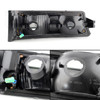 For 03-06 Chevy Silverado Avalanche Halo Black Projector Headlights + LED Bumper