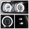Fits 99-02 Silverado 00-06 Suburban Black Smoke CCFL Projector Headlights+Bumper