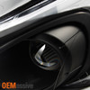 Fits 2011-2014 Sonata Replacement Headlights Black + LED Tail Lights Brake Lamps