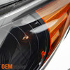 Fits 2011-2014 Sonata Replacement Headlights Black + LED Tail Lights Brake Lamps