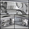 Fits 88-93 GMC C/K Sierra Blazer Yukon Projector Clear Headlights+Bumper+Corner