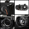 Fits Black 94-97 Integra Halo Rojector Headlights +JDM Amber Bumper Signal Lamp