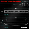 Fit 2005-2011 Tacoma Smoked Headlights + Black LED Daytime Running Bumper Lamps