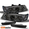 Fits Smoked 96-97 Accord Halo Projector Headlights+Smoked Bumper Signal Lights