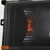 Fit 2007-2013 GMC Sierra 1500 2500HD 3500HD Black Headlights+LED Tail Lights