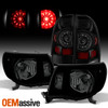 Fits 2005-2011 Toyota Tacoma Black Smoked Headlights+LED Tail Lights Brake Lamps